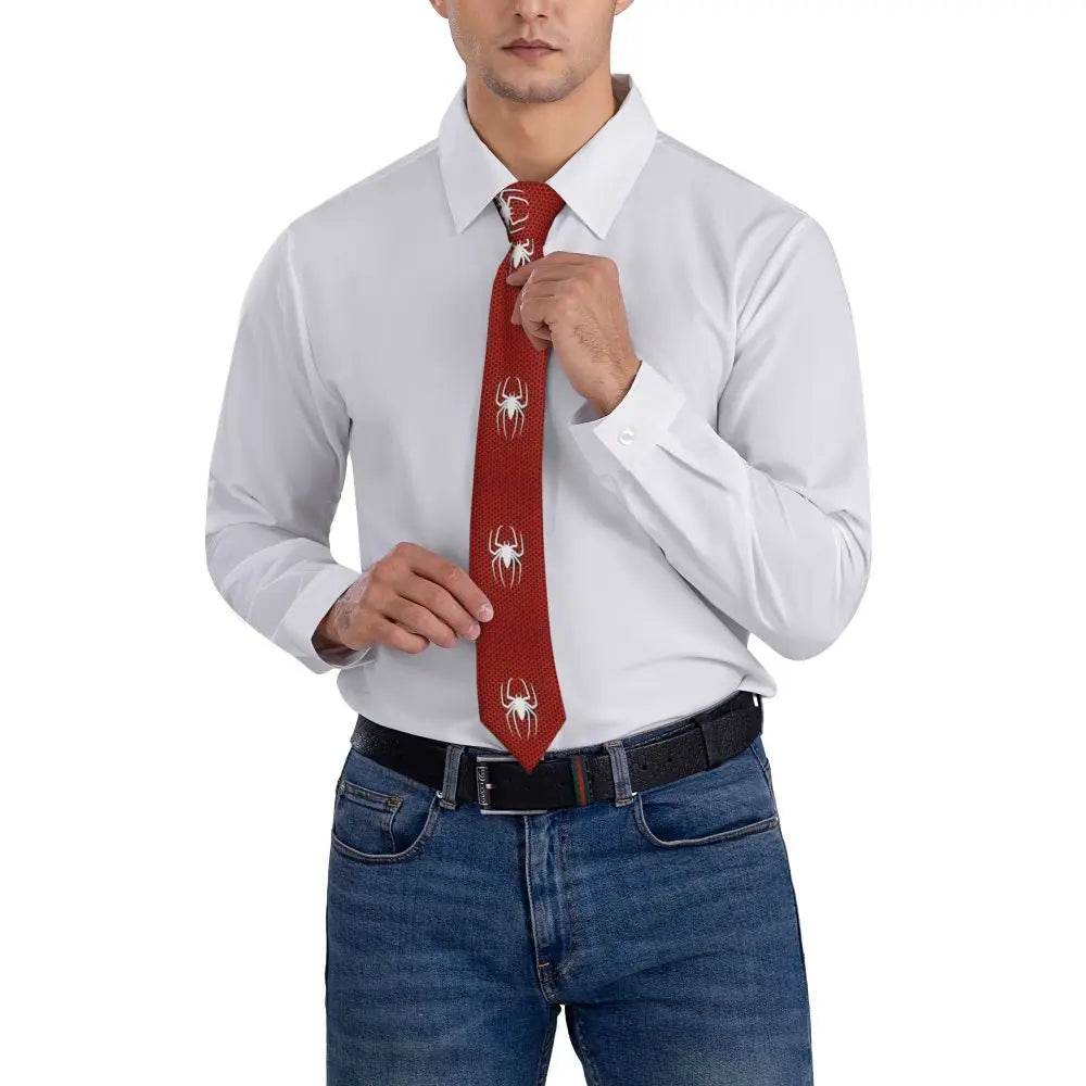 Cravate Spiderman Logo Araignée Sam Raimi